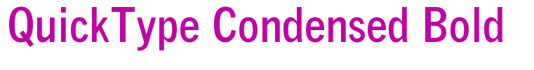 QuickType Condensed Bold